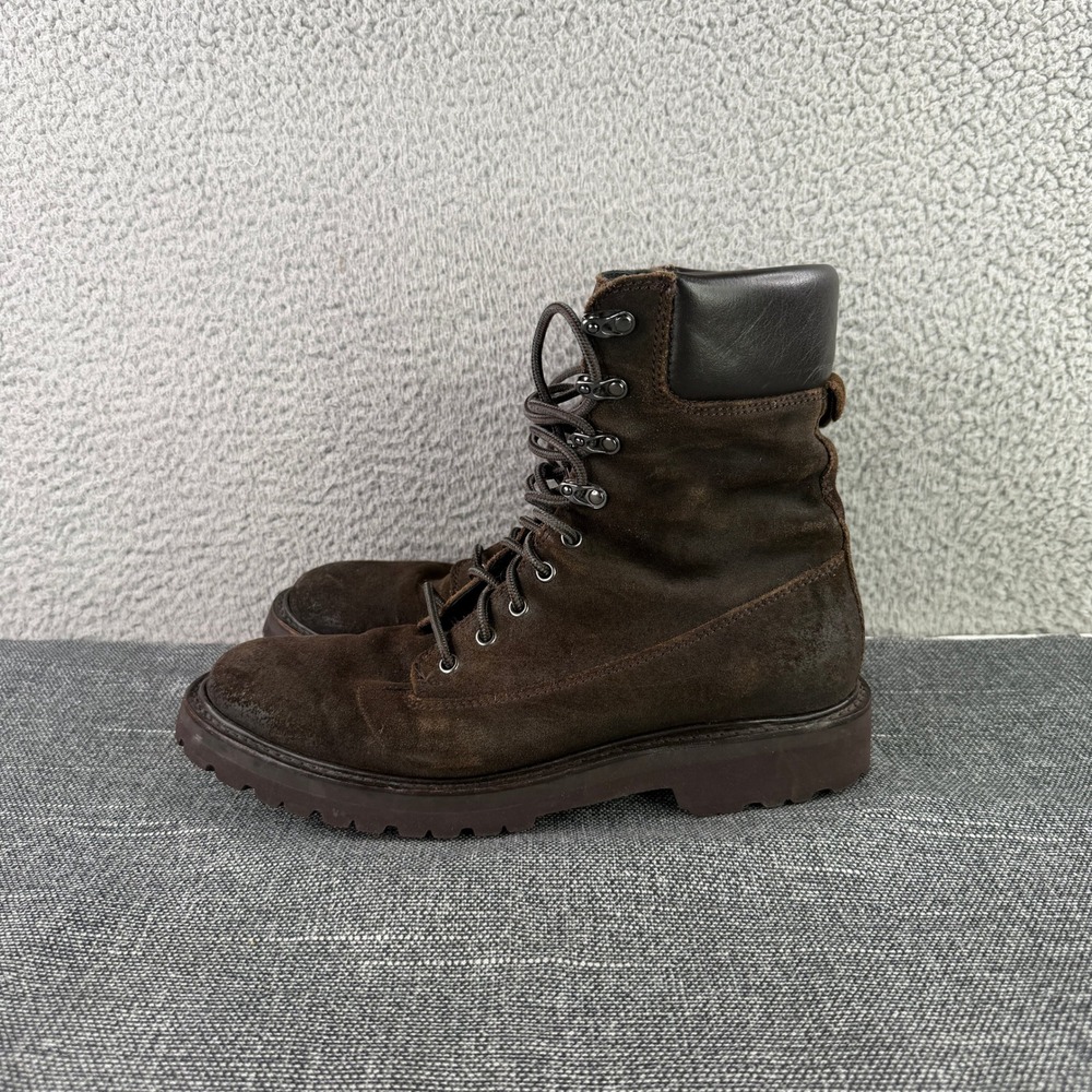 Thursday Boot Co Everyday Combat Boot Mens 10 Dark Brown Suede Vibram Lug Sole